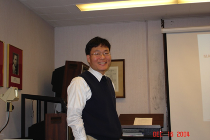 Moo-Jin at his PhD Defense - still happy!